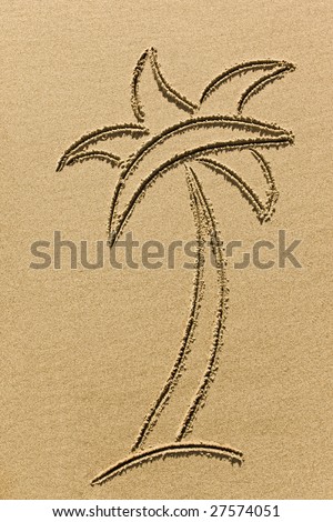 dates tree drawings. palm tree drawing in the
