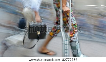 Person Crossing Street