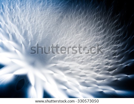 Abstract background in turquoise and silver tones, reminiscent feeling of coolness