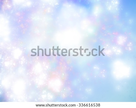 Winter fairy tale abstract background. In some places the texture much blurred. Similar to the stylized flower on the ground glass.It conveys a sense of magic and celebration.