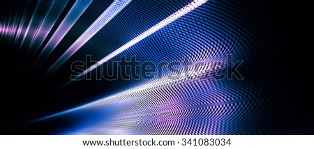 Intriguing abstract techno background with elements of metal, made in contrasting cyan and silver gamma