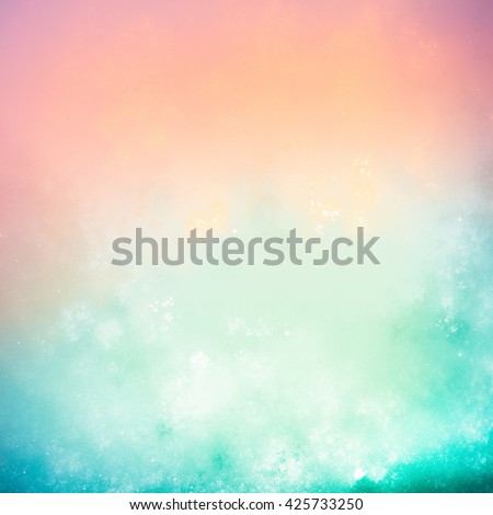 An amazing mix of deep refreshing mint and invigorating warm dawn in the color palette. Incredibly delicate, weightless blurred abstract background. Tone charge optimism, hope and joy.