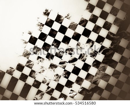 Abstract background, texture of a checkered flag. Pattern for topics race, rally, car, automobile races. Grungy texture, is \