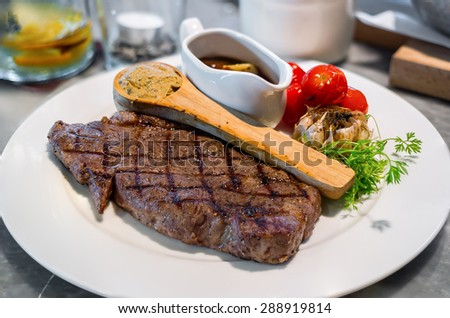 Australian Wagyu Steak with mushroom Sauce