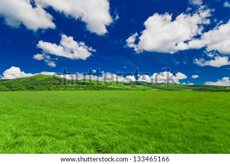 Plane of grass plot in Kirigamine