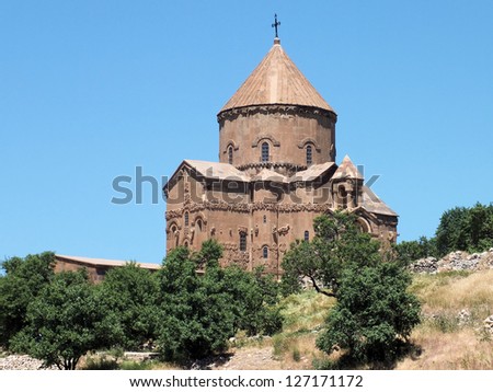 Akdamar Island in Lake Van is home to a tenth century Armenian Cathedral church, known as the Cathedral Church of the Holy Cross, and was the seat of an Armenian Catholics from 1116 to 1895.