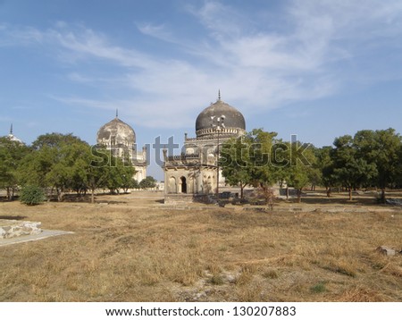 Near the Golconda fort are a cluster of tombs, the most authentic evidence of the Qutub Shahi architectural traditions in Hyderabad.These tombs are dedicated to the memory of  seven Qutub Shahi kings.