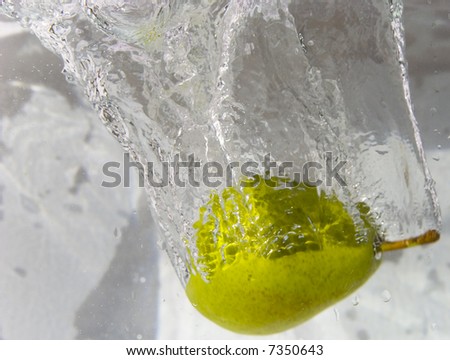 Pear in water