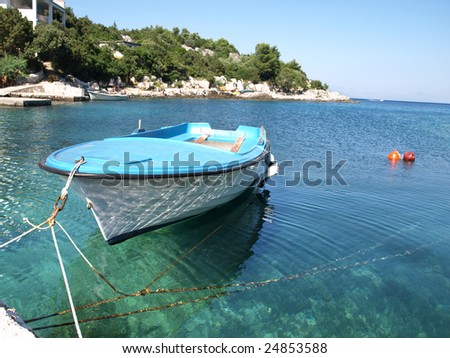 Pleasure  boat, Island of Hvar, Croatia.