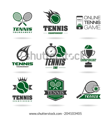 Tennis icon set 3 Tennis icon set 3