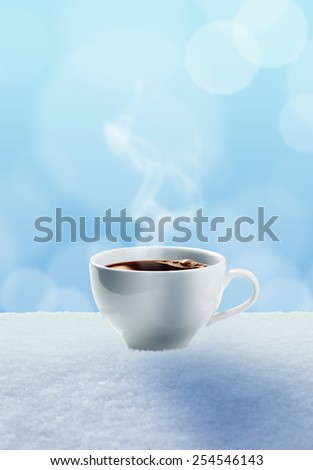 Coffee in the snow