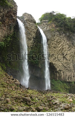 Big waterfalls in Ecuador