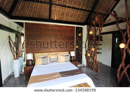 Interior of luxury tropical villa Interior of luxury tropical villa