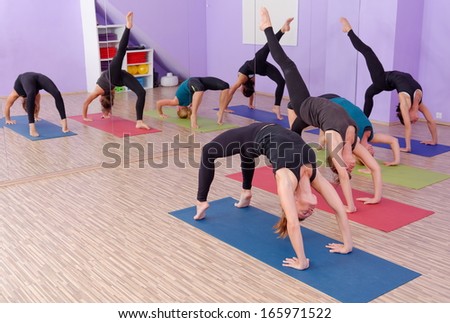 Power Ashtanga Yoga class is in session