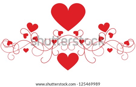 Valentine's Day Heart Decoration/Web Element