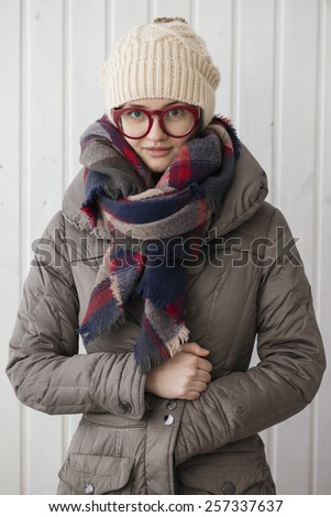 Dressing in a Down hooded jacket