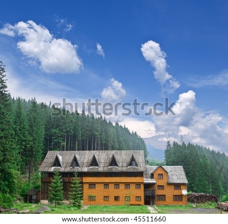 cottage in a forest