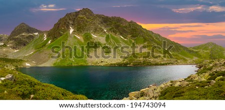mountain lake panorama