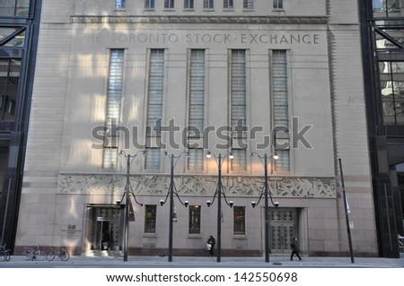 Toronto\'s Stock Exchange facade