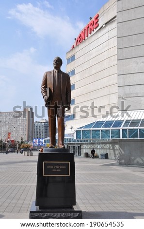 Toronto, Canada - April 13, 2014: Statue of Edward S. 
