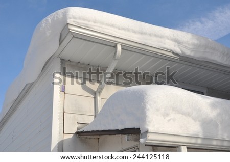 Roof with snow