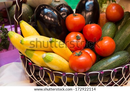 fresh vegetable and fruit in basket