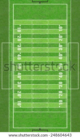 A realistic textured grass American football , green natural grass of a soccer field.