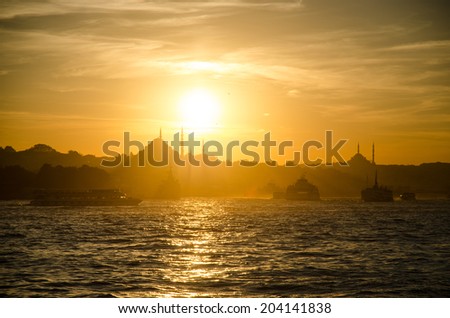 Sunset in Istanbul Turkey travel photography