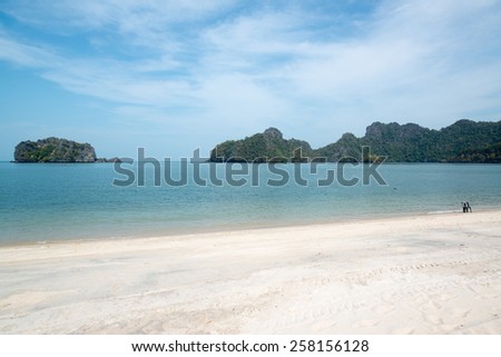 Beautiful beach at the andaman sea at Tanjung Rhu,Langkwai,Malaysia