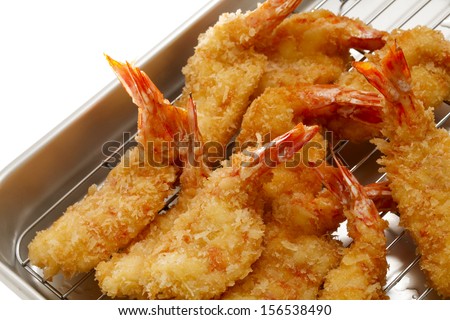 I cook fried shrimp with vegetable oil