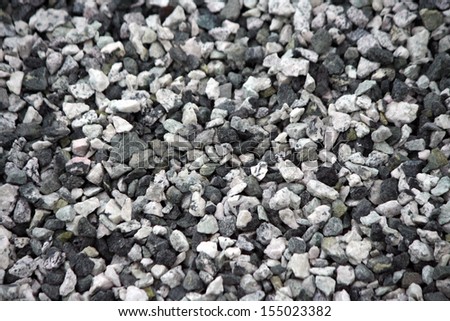 Background of gray granite gravel(road metal)