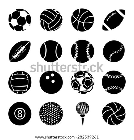 set of sports balls