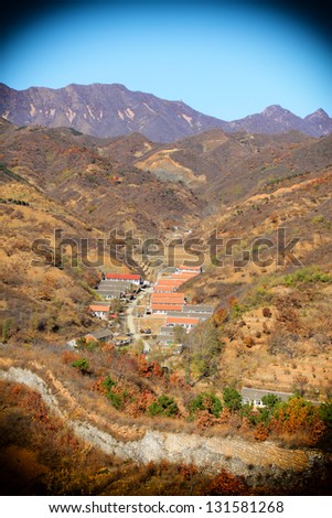 residential building in mountainous area in north china