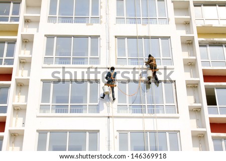painter in high rise buildings, north china