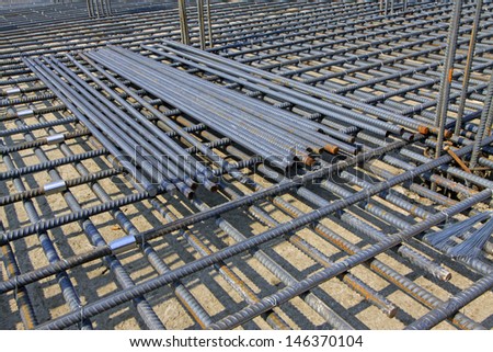 Rebar Engineering at a construction site, north china