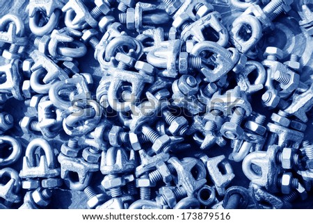 oxidize nut fasteners piling up in together