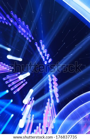 stage lighting effect on the stage