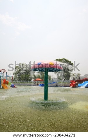 LUANNAN COUNTY - JULY 11: recreation facility on a amusement park, on july 11, 2014, Luannan county, Hebei Province, China