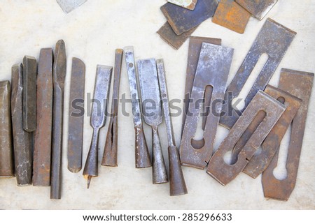 Hardware tools - woodworking cutter, closeup of photo