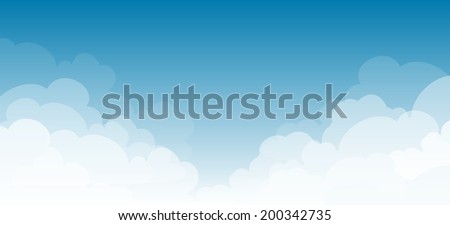 clouds on a blue sky background