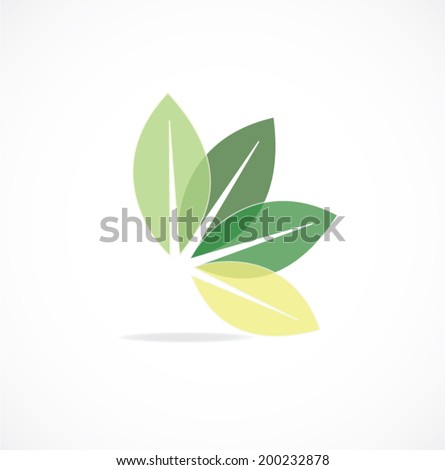 Leaf Icon Vector - 200232878 : Shutterstock