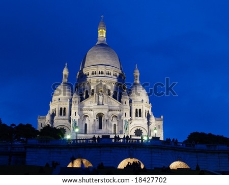 stock photo Basilique du Sacre Coeur in Montmartre Paris France 