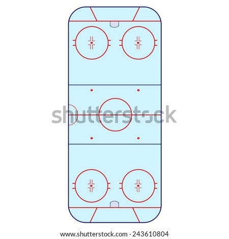 Ice Hockey Rink -  playing field hockey version NHL