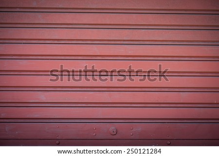 Red metal door texture background