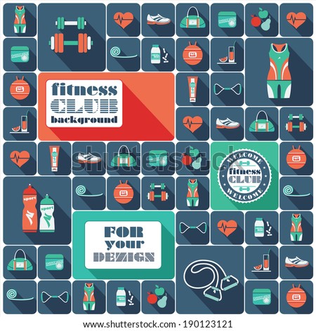 Fitness Icons background Fitness Icons background