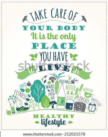 healthy lifestyle poster
