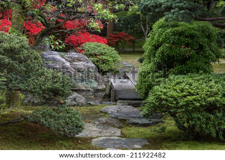 Secret path in imperial garden
