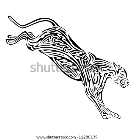 Jaguar on Illustration Of Jaguar  Perfect For Tattoo Or Other Design   11280139