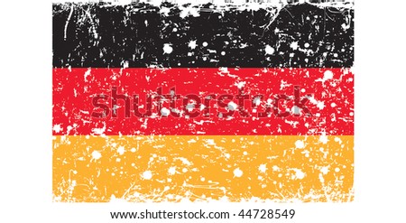 flag of Germany in retro style