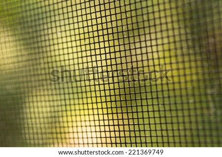 Close up mosquito wire screen